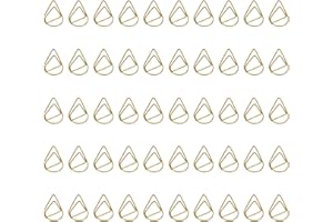 LOKXMVE 100 graffette dorate a goccia, per ufficio, scuola, libro, carta memo