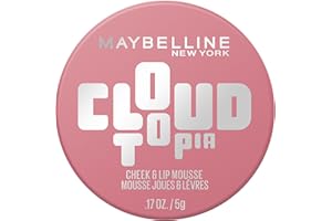 Maybelline New York Blush and Lip, Cloudtopia Blush Cheek & Lip Mousse, For Up to 14 Hour Cheek Colour, Resists Sweat, Transfer and Creasing, Shade 8 Enchanted Mauve