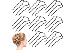 Lusofie 8 Piece French Twist Hair Tool Hair Fork Clip, U Shape French Twist Comb Hair Pin Hair Clip Hair Styling Tool Accessories for Women Girls