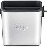Sage BES100GBUK the Knock Box Mini Coffee Grind Bin, Silver