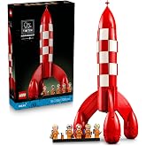 LEGO Ideas Tintin Ay Roketi 21367 | Yetişkinler i&ccedil;in 5 Minifig&uuml;r İ&ccedil;eren Dekoratif Model Yapım Seti, Hediye Fikri (1283 Par&ccedil;a)