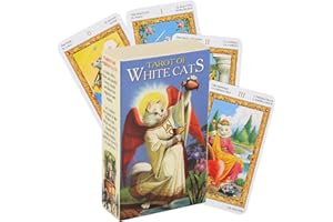 PRAOFRT Spanisch tarotkarten tarot cards rider tarot 78 Tarotkarten mit Ratgeber, holografisches Deck Zukunftsspiel mit bunter Box für Anfänger und professionelle Spieler Tarot karten（A）