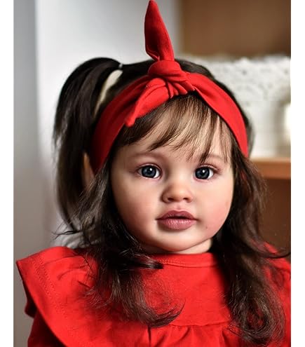 Pinky Reborn 39 Inch Toddler Doll - Realistic Brown Hair Vinyl Doll, Poseable, Collectible Girl - View #5