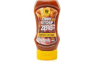 RABEKO PRODUCTS Rabeko Zero Sauce - ketchup al curry, 1 x 350 ml senza zucchero e a basso contenuto di grassi - prodotti sani, a basso contenuto di carboidrati e a basso contenuto calorico per insalate, patatine