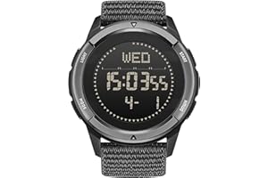 NORTH EDGE Orologi da uomo Orologi militari da uomo Orologi da polso impermeabili da uomo in fibra di carbonio Data Display Nylon Army Tactical Sports Minimalist Watches