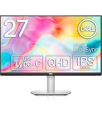 Dell S2722QC 27-inch 4K UHD 3840 x 2160 60Hz Monitor, 8MS