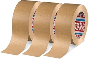 Dpm tapes Tesapack 4713 ekologiczna taśma papierowa, odporna na starzenie, możliwość drukowania, cicha i silna przyczepność, 3 sztuki w rolkach, wyprodukowana ze zrównoważonych źródeł
