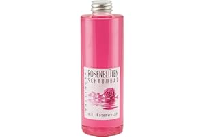 ‎LASHUMA Lashuma Rose Petals Bath Additive 400 ml, Scented Bath Foam with Valuable Rose Water, Care Foam Bath for Pure Skin