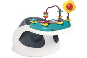 Mamas & Papas Baby Snug Seat and Activity Tray with Adjustable Features, Supportive, Stable and Easy Clean Design - Navy