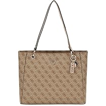 GUESS Noelle Small Tote – Elegante Kleine Tragetasche Mit Logo-Detail, 2 Fächern Und Verstellbarer Schulterriemen