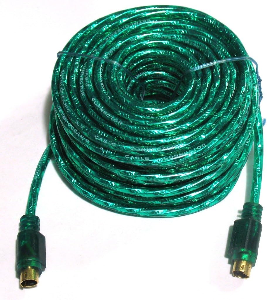 MakWorld® 4 Pin S-Video SV to 4 Pin S-Video SV S Video Male to Male Cable - 9 Meter