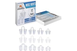 Nasal Dilator Näsventiler 12-Pack - Blandade Typer & Storlekar
