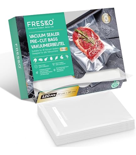 jutyum Sacchetti per Sottovuoto Alimenti, 3 Rotoli 28 x 600cm, Rotolo Sottovuoto