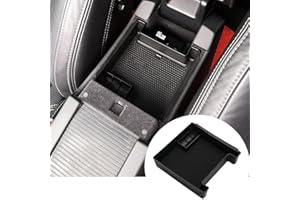 DIYUCAR Vassoio portaoggetti da bracciolo nero adatto per S60 S60L V60 XC60 2009-2017 con accessori auto tappetino