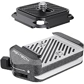 PGYTECH Arca-Swiss V2 Quick Release Plate &amp; Clamp, with 1/4"-3/8" Thread for Sony/Nikon/Fuji/dji Change Between Tripods/Gimba
