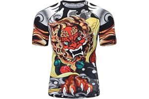 LAFROI Camisa de compresión de Manga Corta UPF 50+ Baselayer Performance para Hombre CLY08