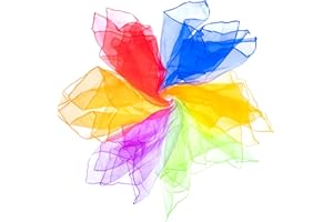 Mister M Pañuelos de Malabares | 20 Telas de Colores 60x60cm | Pañuelos de Baile | Diseñados por el premiado Artista Callejero Fiestas Infantiles y Juegos Malabares | Incluye Material de vídeo Online