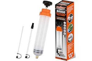 HORUSDY Oil Pump | 500CC Oil Extractor Oil Syringe | Fluid Extractor Automotive | Fluid Syringe Pump Manual Suction Vacuum Fuel Car Transfer