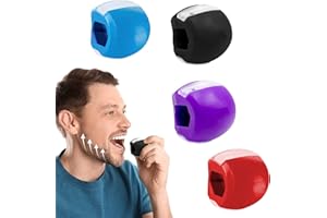 Boutihao 4 Pezzi Jaw Exerciser, Eliminatore Doppio Mento, Jawline Exerciser, Mascella Allenatore Esercizi, Double Chin Exerciser, Allenamento Doppio Mento Mascella Allenamento Collo Esercizio