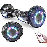 GeekMe Hoverboards Auto bilanciamento Scooter 6.5 '' Regalo per Bambini e Adulti - Bluetooth Altoparlanti LED luci