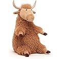 Jellycat Herbie Highland Cow Stuffed Animal, 11 inches - Farmyard Plush Toy - Classic Children's Gift