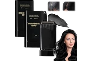 RAKIUTY 2 in 1 Matita Colorante per Capelli, Penna Tintura Per Capelli, Matita Colorante Istantanea, con Pettine, Resistente all'Acqua e al Sudore, 2 Pezzi (Nero)