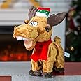 The Christmas Workshop 70109 Spinning Musical Christmas Reindeer/Indoor Christmas Decoration/Battery Operated / 26cm x 15cm x 27cm