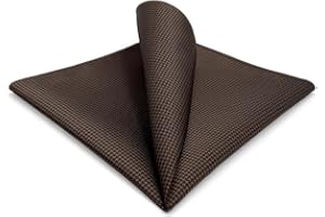 S&W SHLAX&WING Män Ficknäsduk Näsduk Solid Brown Chocolate Stor storlek