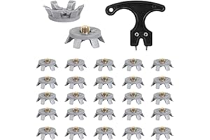 DIFISTIK 20Pcs Golf Shoe Cleats Spikes, Golf Studs Soft Spikes Replacements with Wrench Remove Tool | Easy Replacement Shoe Cleats with Traction Stability and Comfort