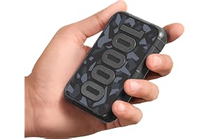 Ambrane 10000mAh Power Bank, Rugged & Slim, 22.5W Fast Charging, USB Type-C Input Output, PD & QC, Compatible with iPhone, Samsung, Oneplus & All Android (Force 10K, Black) -USB Type C