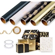 Woric 5 Rolls Of Birthday Wrapping Paper, 43 Cm X 3 M, Wrapping Paper - View #8