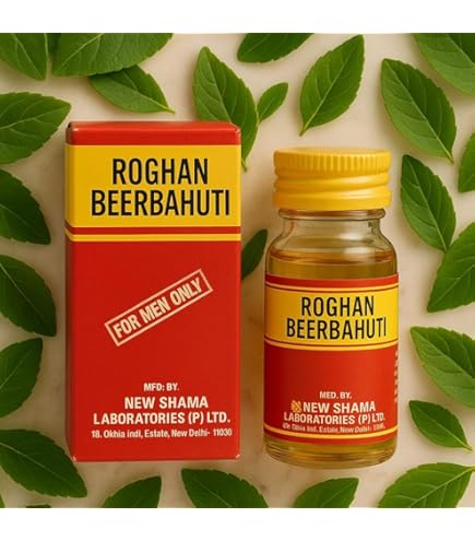 Huile Hamdard Rogan Beer Bahuti Pour La Santé Masculine - Lot De 3 Flacons 10ml, Naturelle, Ayurvédique
