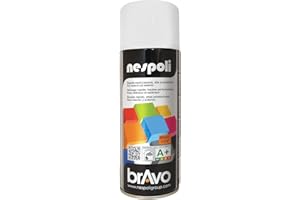 NESPOLI Aérosol peinture professionnelle blanc neige mat 400 ml
