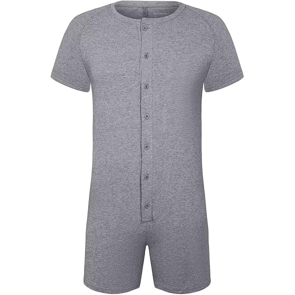 Landofgenie Body Homme Camouflage - 95% Coton 5% Élasthanne - Fermeture Éclair Et Boutons - Pyjama Ou Tenue Fun