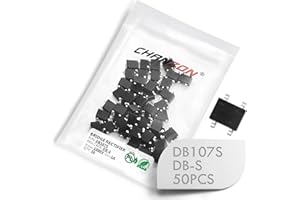 (Lot de 50 pièces) Chanzon DB107S SMD Pont Redresseur Diode 1A 1000V DB-S (SOP-4) Monophasé 1 Amp 1000 Volt Diodes de silicium