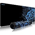 EXCO Gaming Mouse Pad XL – 700 x 300 mm – Gamer Mouse Pad – Suitable for Office Mouse and Gaming Mouse – Blue Leopard 3522