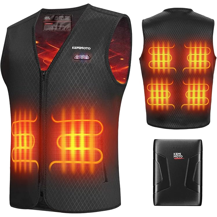 Gilet Chauffant Trongle - 9 Zones De Chauffage - 3 Températures - Taille Ajustable - Homme/Femme