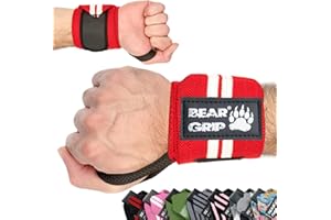 Bear Grip - Fascia di supporto per polsi durante il sollevamento pesi