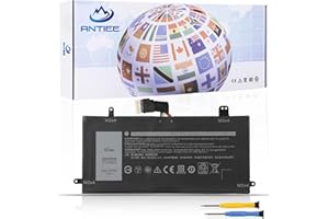 ANTIEE 42Wh J0PGR Laptop Battery Compatible with Dell Latitude 5285 2-in-1, Latitude 5290 2-in-1 Series T17G T17G001 T17G002 0J0PGR JOPGR 0RDYCT RDYCT 1WND8 X16TW 0X16TW 0FTH. 66F FTH6 F 7.6V 5250mAh