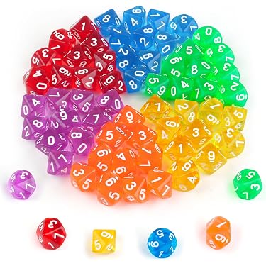 Sage's Portal Rotfisch Vertrautes Harz Polyederwürfel Set – Für D&D Und Andere RPGs