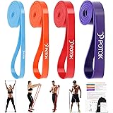 Set di fasce di resistenza per sollevamento e assistenza, POTOK 4 diversi livelli di allenamento per powerlifting, tonificazi
