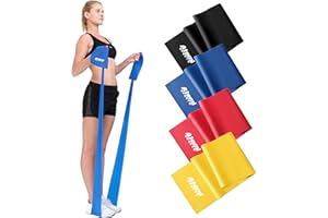ATEMI SPORTS Exercise Band | 1.2m or 2m Resistance Bands for Women or Men [SOLD SINGLY] | Long Resistance Band for Pilates & Stretching | Physiotherapy Recovery Fitness Band