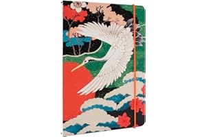 Kokonote Japanese Crane A5 Notebook - Bullet Journal - Notebooks A5 - Notepads A5 - A5 Notepad - Dotted Notebook A5 - Dotted Bullet Journal - Japanese Stationery