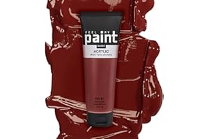 FeelMyPaint Colore acrilico 120 ml Ossido Rosso, Ocra rossa, Red ochre, Mars Red. Colore altamente pigmentato per dipingere su tela, carta, tessuto, legno, vetro, ceramica, metallo, pietra.