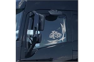 Finest Folia D062 - Adhesivo decorativo para ventana de camión, diseño de grifo