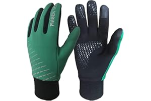 FINGER TEN Guanti Invernali Bambini (2-15 Anni) Touchscreen Ciclismo Jogging Calcio Alpinismo Equitazione Outdoor Sport Stai al Caldo Vento per Ragazze Ragazzi Unisex