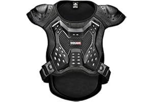 WOSAWE Adults Motorcycle Body Armour Men Anti-Fall Chest Spine Protector for Riding Downhill Skating Scooter Skiing