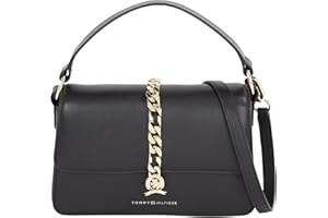 Tommy Hilfiger Damski łańcuszek skórzany Crossover, czarny, czarny