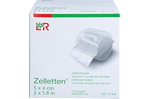 LOHMANN & RAUSCHER ZELLETTEN Tupfer 4x5 cm unsteril Rolle 300 St