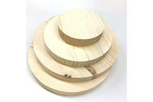 Sticker Design Shop Runde Holzscheibe Rund Holz Fichte Leimholz Platte 18mm 40-600mm (300mm)